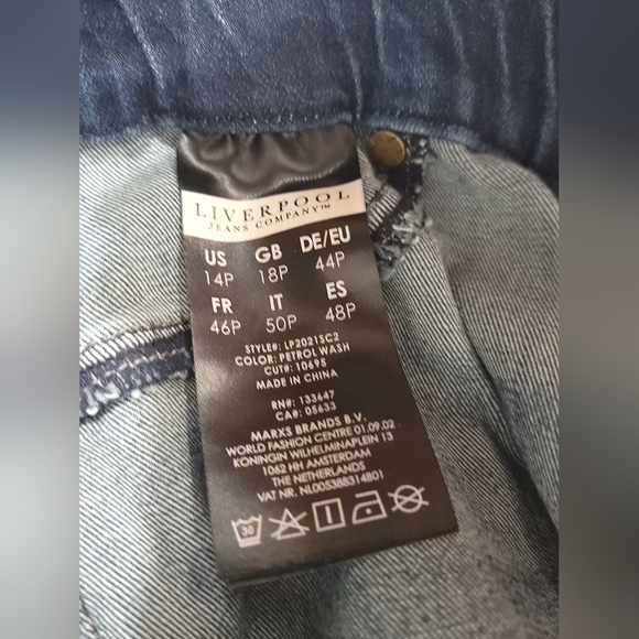 Liverpool Los Angeles The Denim Legging Pull-on Ankle Skinny Jean 14/32 Petite - Picture 11 of 15